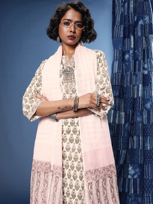 Taavi Printed Kurta, Trouser/Pant & Dupatta Set