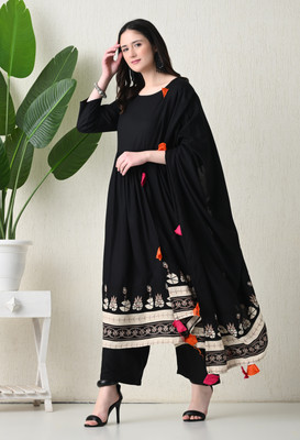 saanvi collection Printed Kurta, Palazzo & Dupatta Set