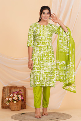 Claria Creation Self Design Kurta, Trouser/Pant & Dupatta Set