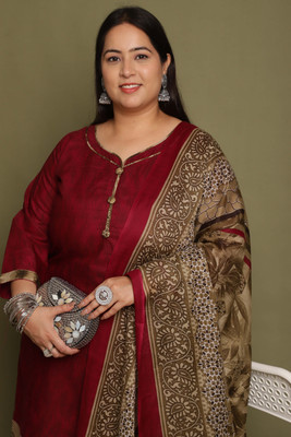 Rajnandini Printed Kurta, Patiala & Dupatta Set