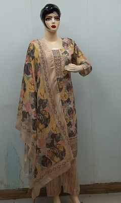 amara fashion Floral Print, Embroidered, Embellished Kurta, Trouser/Pant & Dupatta Set