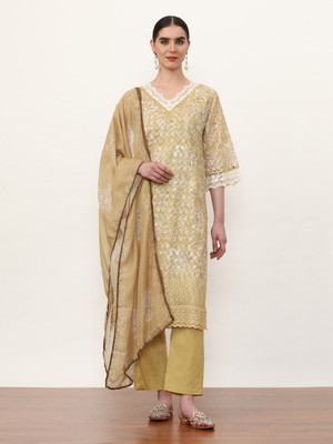 Jaipur Kurti Printed Kurta, Trouser/Pant & Dupatta Set