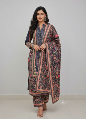 SRIIVA Paisley Kurta, Palazzo & Dupatta Set