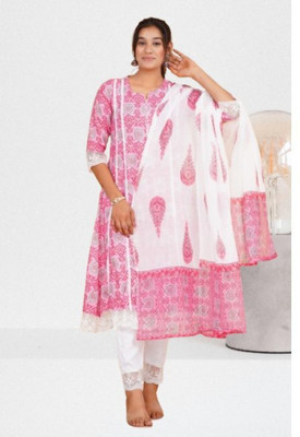 Jaipur fashion factory Printed Kurta, Trouser/Pant & Dupatta Set