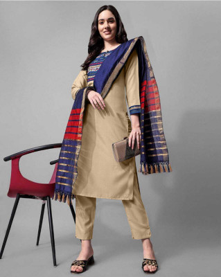 CreationRajvi Solid Kurta, Trouser/Pant & Dupatta Set
