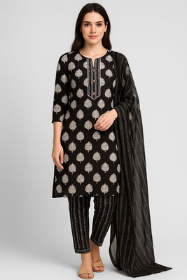 Nafee Designers Printed Kurta, Trouser/Pant & Dupatta Set