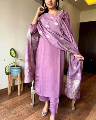 LIZORD FAB Embroidered Kurta, Trouser/Pant & Dupatta Set