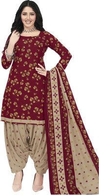 amozo Printed Kurta, Patiala & Dupatta Set