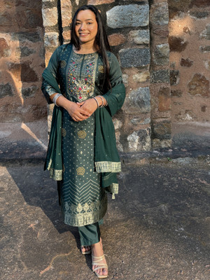 VredeVogel Embroidered Kurta, Trouser/Pant & Dupatta Set