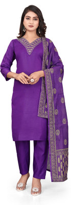 ROZRI Embroidered Kurta, Trouser/Pant & Dupatta Set