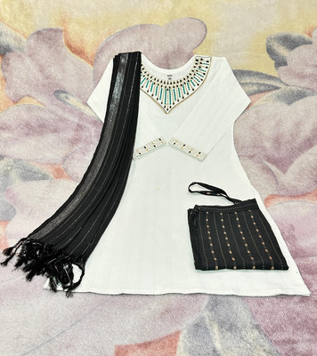 The sius fashion Embroidered Kurta, Trouser/Pant & Dupatta Set