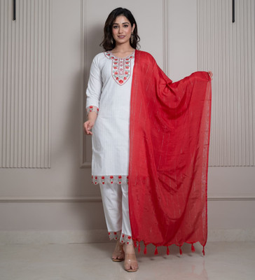 DALIVD X Printed Kurta, Trouser/Pant & Dupatta Set