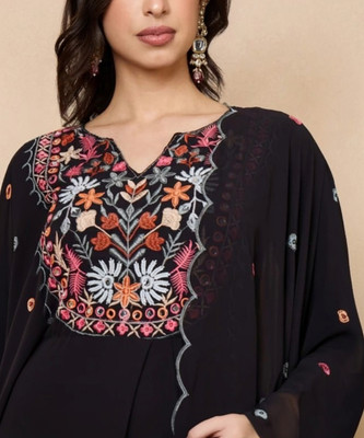 Khodiyar clothing Embroidered Kurta, Trouser/Pant & Dupatta Set