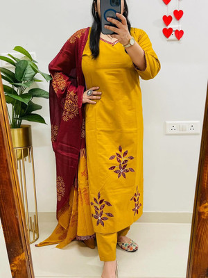 Shanti Creation Embroidered Kurta, Trouser/Pant & Dupatta Set