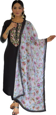 GlimmerGown Embroidered Kurta, Salwar & Dupatta Set
