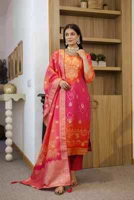KIONA FAB Printed Kurta, Trouser/Pant & Dupatta Set