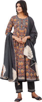 RolyPoly Embroidered Anarkali Kurta, Bottom & Dupatta Set