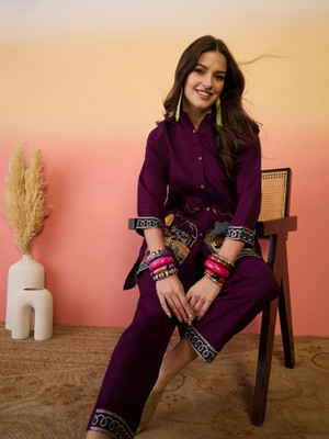 Tasrika Embroidered Kurta, Trouser/Pant & Dupatta Set