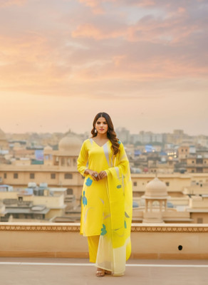 INSPIREFASHION Printed Kurta, Salwar & Dupatta Set