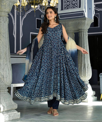 DIVENA Floral Print Kurta, Trouser/Pant & Dupatta Set