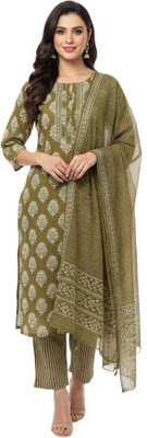 Nafee Designers Printed Kurta, Trouser/Pant & Dupatta Set