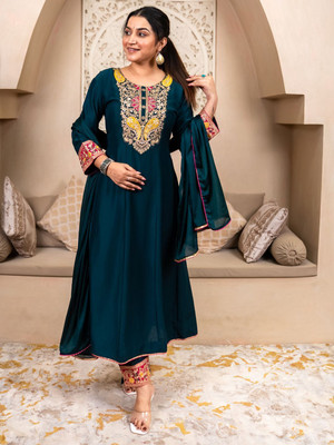 VredeVogel Embroidered Kurta, Trouser/Pant & Dupatta Set