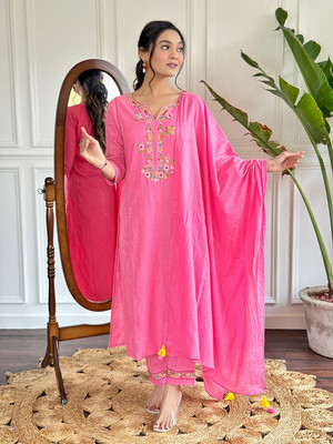 JAPNAAM Women Kurta Pant Dupatta Set