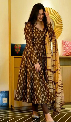 PRAVIK Printed Kurta, Trouser/Pant & Dupatta Set