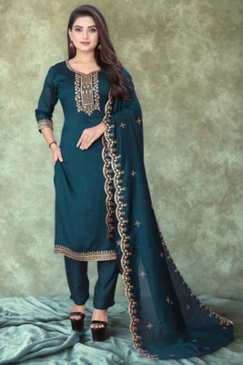 BROYAAR SHOP Self Design Kurta, Trouser/Pant & Dupatta Set