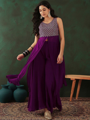 Sangria Women Kurti Palazzo Set