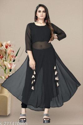 laxmibaa Solid Kurta, Trouser/Pant & Dupatta Set
