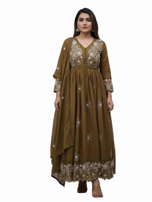 Shanti Creation Embroidered Kurta, Trouser/Pant & Dupatta Set