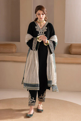 Tryambakam Embroidered Kurta, Trouser/Pant & Dupatta Set