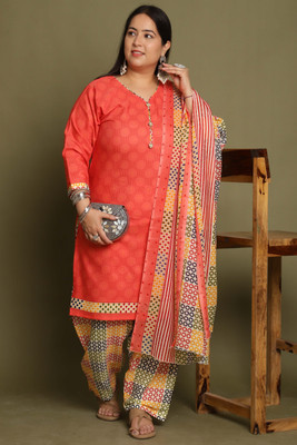 Rajnandini Printed Kurta, Patiala & Dupatta Set