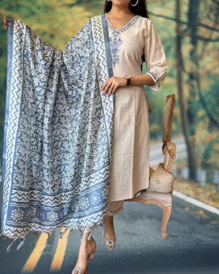 Shanti Creation Embroidered Kurta, Trouser/Pant & Dupatta Set