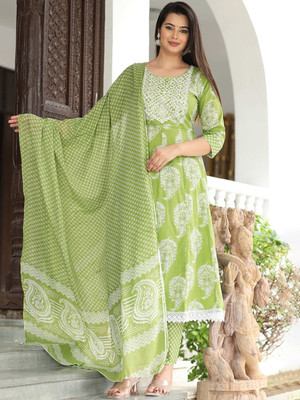 PARTHVI Embroidered Kurta, Trouser/Pant & Dupatta Set