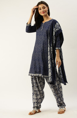 Rajnandini Floral Print Kurta, Salwar & Dupatta Set