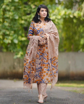 Tasrika Printed Kurta, Trouser/Pant & Dupatta Set