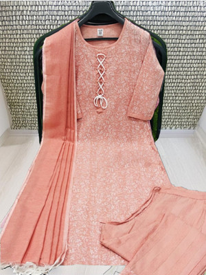 ZA STORE Floral Print Kurta, Trouser/Pant & Dupatta Set