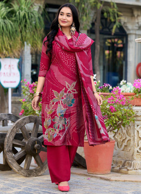 HB Fashion Printed, Embroidered Kurta, Trouser/Pant & Dupatta Set