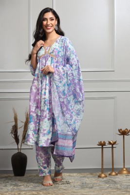 Leriya Fashion Printed Kurta, Salwar & Dupatta Set