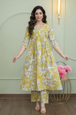 KIMATERNITY Women Kurta Palazzo Set