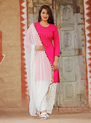 Satguru Designer Embellished Kurta, Patiala & Dupatta Set