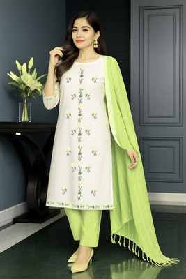 SARIM TEXTILE Embroidered Kurta, Trouser/Pant & Dupatta Set