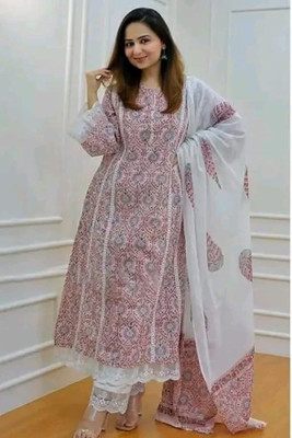 Claria Creation Printed Kurta, Trouser/Pant & Dupatta Set