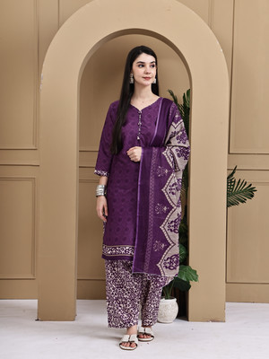 Merira Printed Kurta, Patiala & Dupatta Set