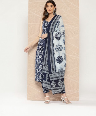 INDEEVA Printed Kurta, Salwar & Dupatta Set