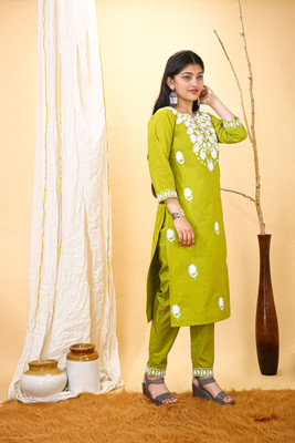 LILUDI Floral Print Kurta, Trouser/Pant & Dupatta Set