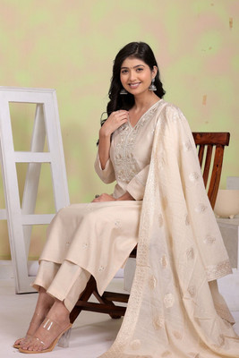 Seemrat Embroidered Kurta, Trouser/Pant & Dupatta Set