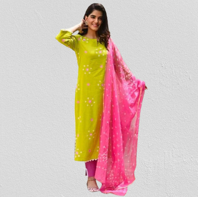 CLAVINET Self Design Kurta, Trouser/Pant & Dupatta Set